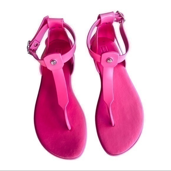 Hunter Shoes - Hunter Pink T-Trap Sandals EUC